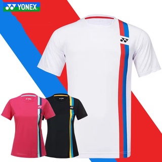 Yonex ใหม่ แห้งเร็ว แบดมินตัน เสื้อผ้า ผู้ชายและผู้หญิง เสื้อ ปิงปอง แห้งเร็ว ชุดกีฬา เสื้อยืด