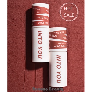 🔥HOT SALE🔥พร้อมส่ง/ได้รับอนุญาตอย่างเป็นทางการ/INTO YOUลิปสติกเนื้อกำมะหยี่ ใช้คู่ปากและแก้ม, เนื้อแมตต์