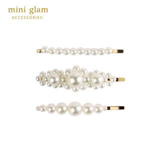 Miniglam Fairytale Pearl Hair Clip Set (Gold) เซ็ตกิ๊บติดผมมุกแฟรี่เทล 3 ชิ้น
