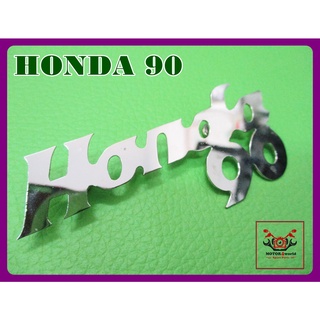 HONDA 90 LEGSHIELD EMBLEM "SILVER" (1 PC.) // โลโก้บังลม ซ้าย-ขวา HONDA 90 สินค้าคุณภาพดี