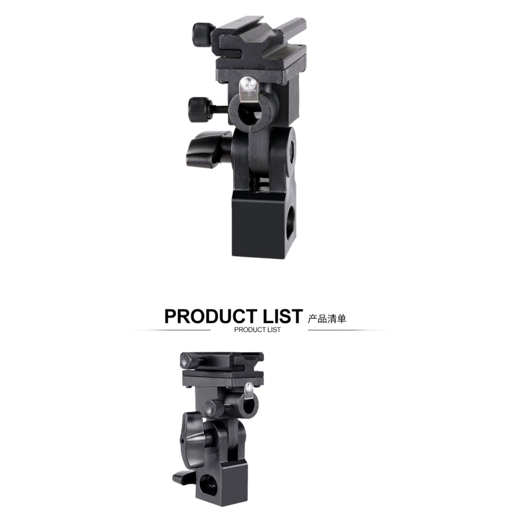 B ประเภทรองเท้าร้อนแฟลชที่แขวนร่มไฟหมุน Bracket สำหรับCamera/B Type Hot Shoe Flash Umbrella Holder Swivel Stand Bracket