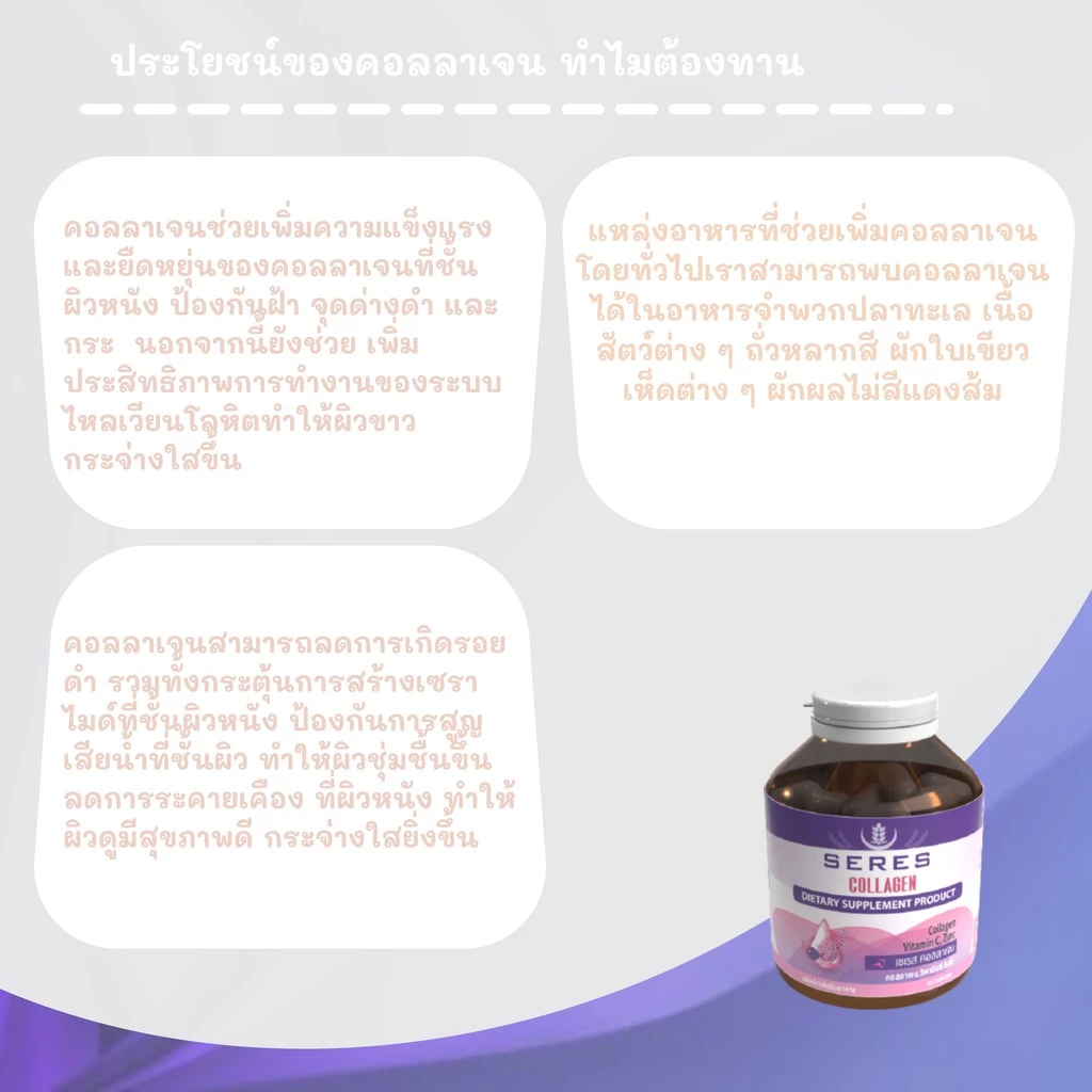 SERES Collagen คอลลาเจน วิตามินฟื้นฟูผิว 30 แคปซูล thumbnail 6