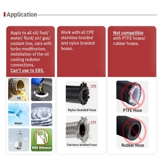 AN4 AN6 AN8 AN10 Oil Fitting Adaptor 0 45 90 180 องศาน้ํามัน/Feel/Swivel อุปกรณ์ท่อ (ข้อต่อท่อหมุน)
