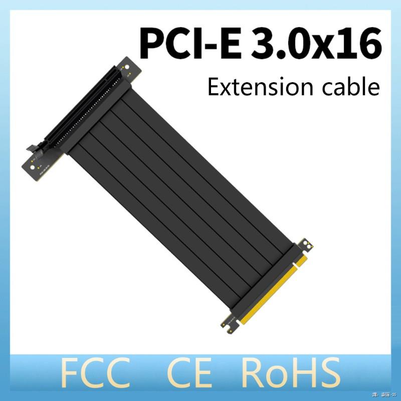 ☸⊕Full Speed 3.0 PCIE X16 Riser Cable Graphics Card Extension for GPU ...