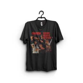 เสื้อยืดอินเทรนด์ผู้ชายอินเทรนด์ผู้หญิงเสื้อยืด ลาย Rock Queen 15S-3XL