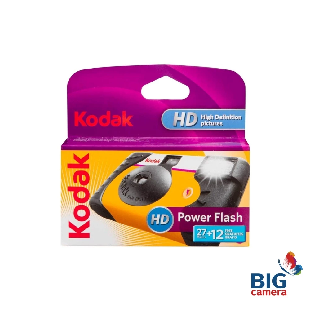Kodak Film Camera POWER FLASH 27+12 SINGLE USE CAMERA 3961315 - กล้องฟิล์มใช้แล้วทิ้ง