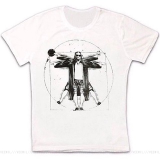 [COD]【สไตล์ฮาราจูกุ】เสื้อยืด ผ้าฝ้าย 100% พิมพ์ลาย The Big Lebowski Vitruvian The Dude สไตล์วินเทจ เรโทร LHZYS-5XL