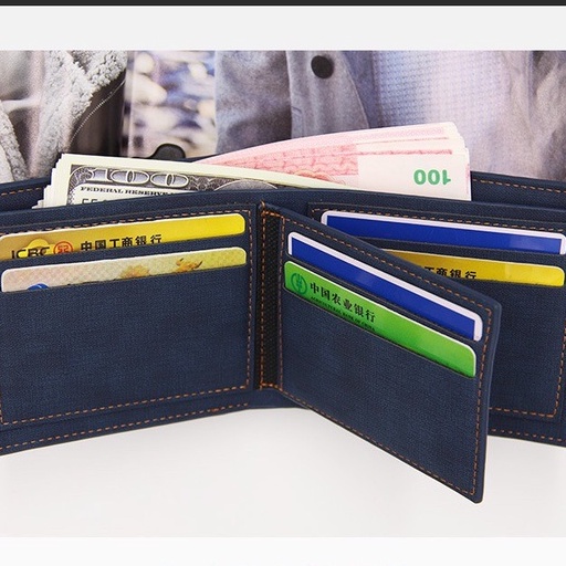 GUCSELECTED(B1694) กระเป๋าสตางค์ผู้ชาย MenBense Classic เป็นหนังPUสัมผัสนิ่ม