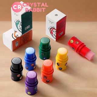 CRYSTAL RABBIT ครีมหอม ปกปิดแบบพกพาได้ยาวนาน กลิ่นตัว เหงื่อ แบบพกพา ปากกา น้ำหอมบาล์มที่เป็นของแข็ง น้ำหอมแห้งสำหรับผู้หญิง