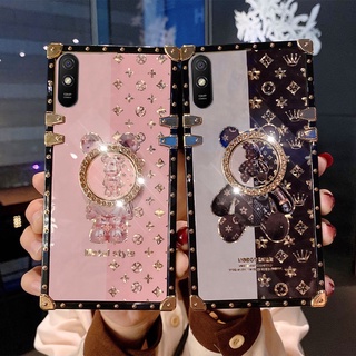 เคสโทรศัพท์มือถือ ลายการ์ตูนหมี แฟชั่น สําหรับ Samsung Galaxy A02 A02S A03S A10S A21S A20S A50S A30S A11 A31 A21 A9 2018