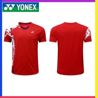 Yonex เสื้อยืดแขนสั้น คอปก ระบายอากาศได้ดี เหมาะกับการเล่นกีฬาแบดมินตัน สําหรับผู้ชาย และผู้หญิง