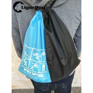 กระเป๋าเป้สะพายหลัง กระเป๋าเป้สะพายหลังเชือกรูด  เป้ใส่ชุดว่ายน้ำ Ligerbag 002 ( ขนาด : 45 x 41 CM )