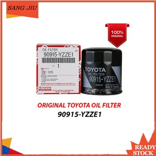 TOYOTA กรองน้ำมันเครื่อง VIOS YARIS ALTIS AVANZA AE80-113 16V เบอร์แท้ศูนย์ 90915-YZZE1