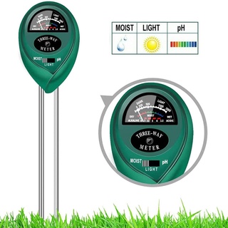 เครื่องวัดคุณภาพดิน 3 in 1 เครื่องวัดค่า  Soil Meter PH ,Moisture,Light วัดแสง วัดความชื้น สำหรับปลูกพืช