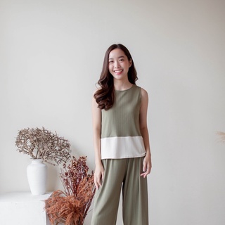 Avocado Set (Tank Top + Pants) ชุดเซต