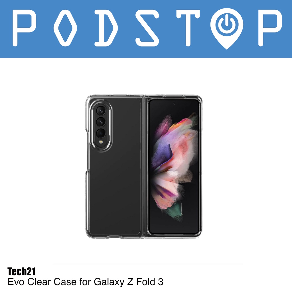 Tech21 Evo เคสใสสําหรับ Galaxy Z Fold 3