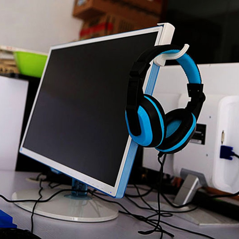 BTM ชุดหูฟังหูฟัง PC Monitor Mount Holder Hanger Tape Stick สําหรับ PC Monitor
