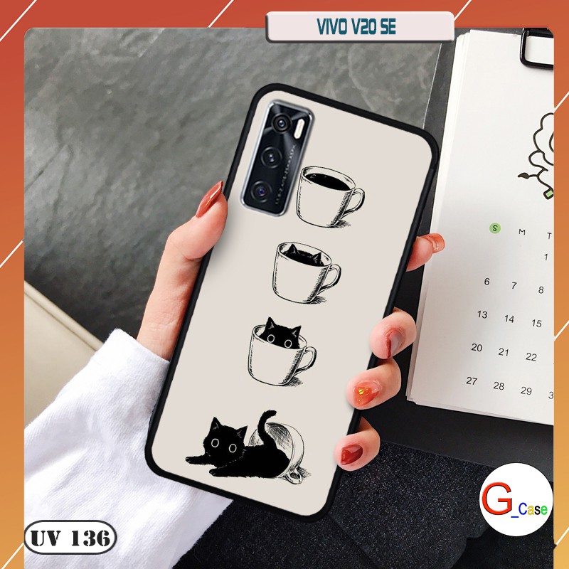 เคส Vivo V20 SE ขอบยืดหยุ่นด้าน