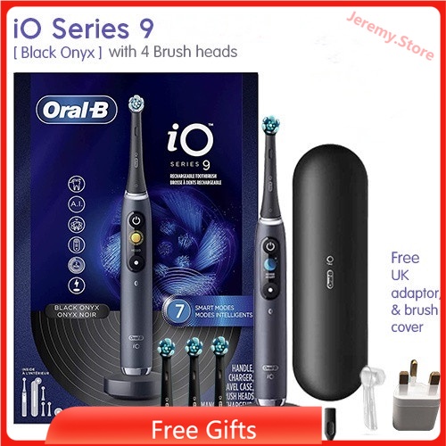 OralB iO Series iO9 Black Onyx Ultimate Clean Electric Toothbrush with Charging Travel Case