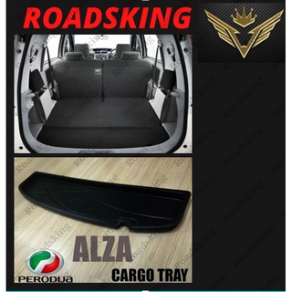 Perodua ALZA 2014-2022 ถาดบูทคาร์โก้ ด้านหลัง อุปกรณ์เสริมรถยนต์ คุณภาพสูง