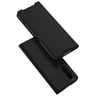 DUX DUCIS Sony Xperia 1 IV PU Leather พลิกกรณี นุ่มปกหลังกระเป๋า กระเป๋าสตางค์ยืนปกหลัง Shockproof Protective Case