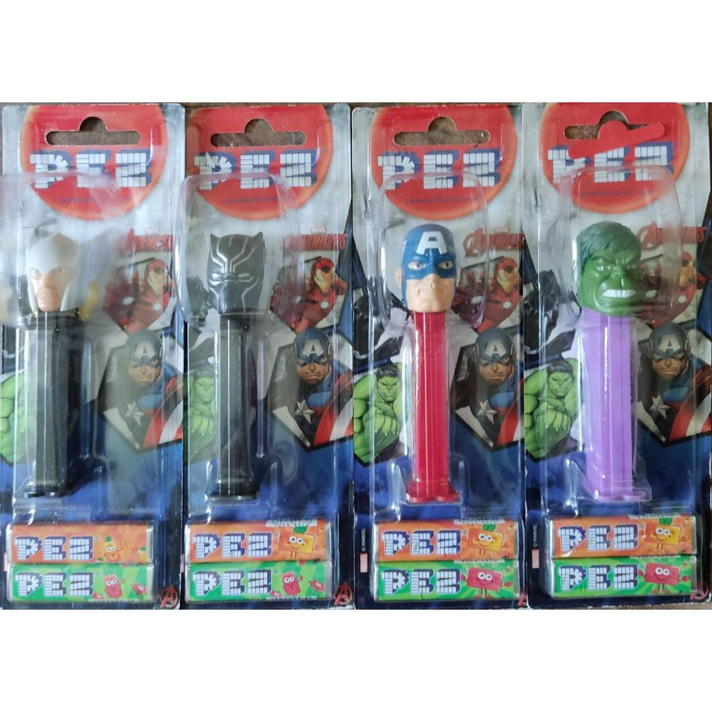 pez เพซ ลูกอมรสผลไม้ลาย Marvel's Avengers