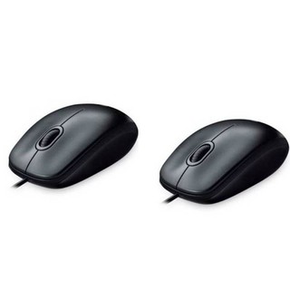 Logitech Mouse USB รุ่น M100R แพ็คคู่ (Black)