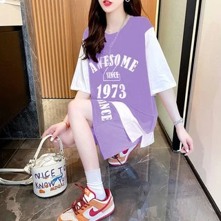 Swan shop เสื้อผ้าแฟชั่นกีฬาลำลองสำหรับผู้หญิง ชุดเซต 2ชิ้น