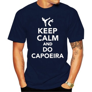 เสื้อยืด ผ้าฝ้าย พิมพ์ลาย Keep calm and do capoeira แฟชั่นฤดูร้อน 2022S-5XL