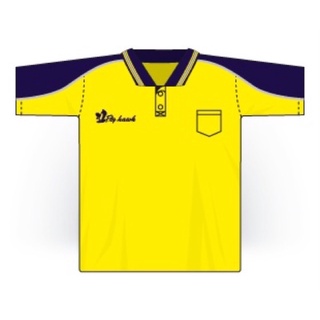 Fly hawk A349 เสื้อโปโล  สีเหลือง  L(44)