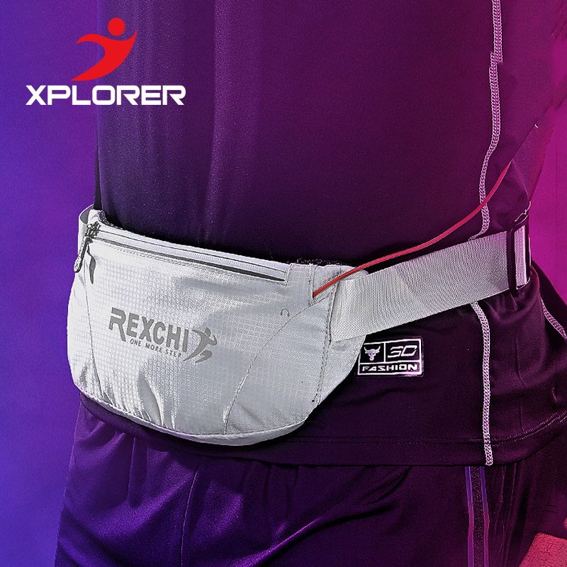 Xplorer เข็มขัดวิ่งขนาดใหญ่สําหรับวิ่งจ๊อกกิ้งเดินขี่จักรยานโทรศัพท์เอวแพ็คสําหรับผู้ชายผู้หญิงหน้าอ