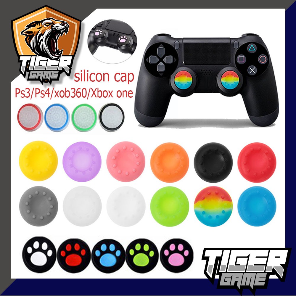 (1 ข้าง) ที่ครอบอนาล็อก Ps4, Ps5, XBox, Joy Pro (จุกจอยเท้าแมว Playstation)(Analog caps)(Thumb cap)