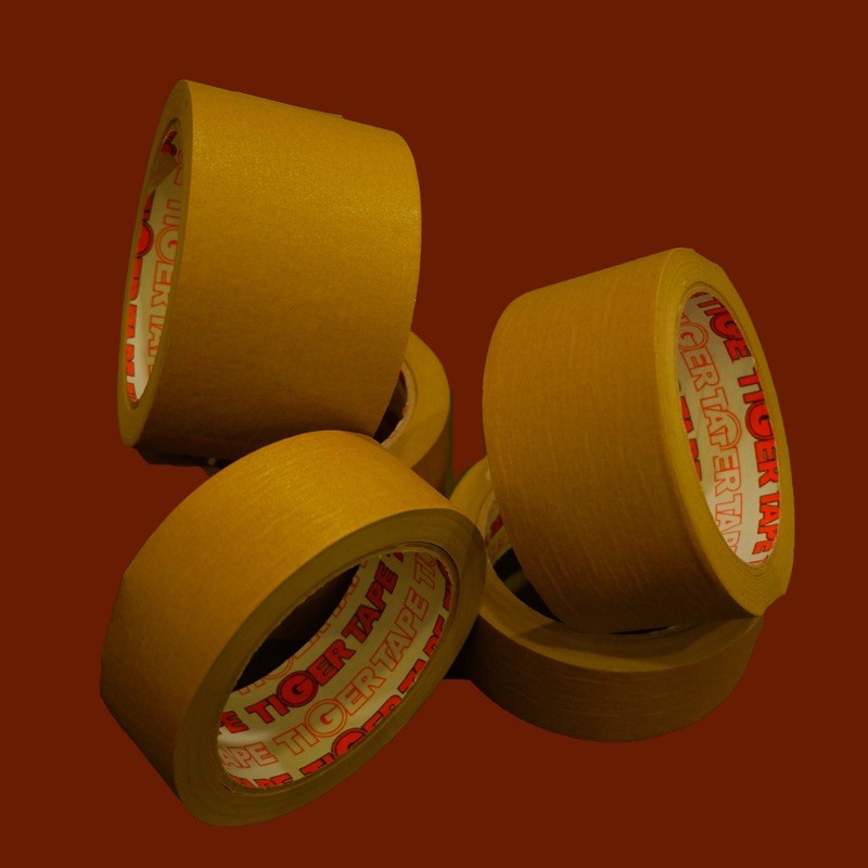 tiger tape เทปกาวย่นสีน้ำตาล