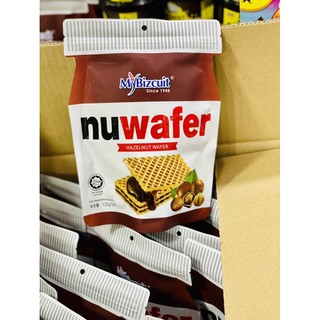 Nuwafer เวเฟอร์ ช็อคโกแลต ฮาเซลทัท ตรา  mybuiz 130กรัม