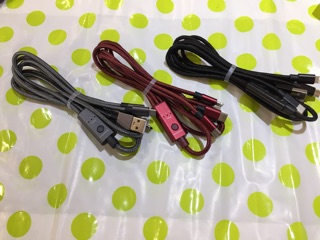 สายชาร์จ3หัว Smart timing charging cable