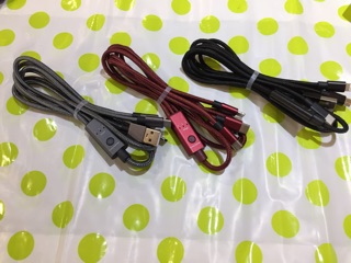 สายชาร์จ3หัว Smart timing charging cable