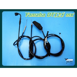 YAMAHA DT125MX CABLE SET- FRONT BRAKE, CLUTCH, THROTTLE SET 3 CABLES // สายเบรคหน้า 130ซม สายคลัช 107ซม สายเร่งชุด 143ซม