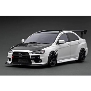 Ignition Model : IG2298 1/18 Mitsubishi Lancer Evolution X (CZ4A) Pearl White with Carbon Bonnet