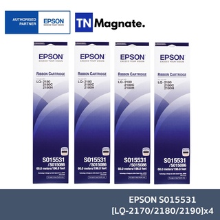 [ตลับผ้าหมึก] Epson S015531 Ribbon LQ-2170/2180/21 x4