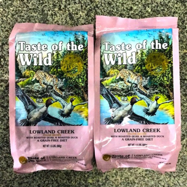 Taste of the wild “Lowland Creek” อาหารเม็ดเหมาะสำหรับแมวทุกสายพันธุ์ (680 กรัม/ถุง)