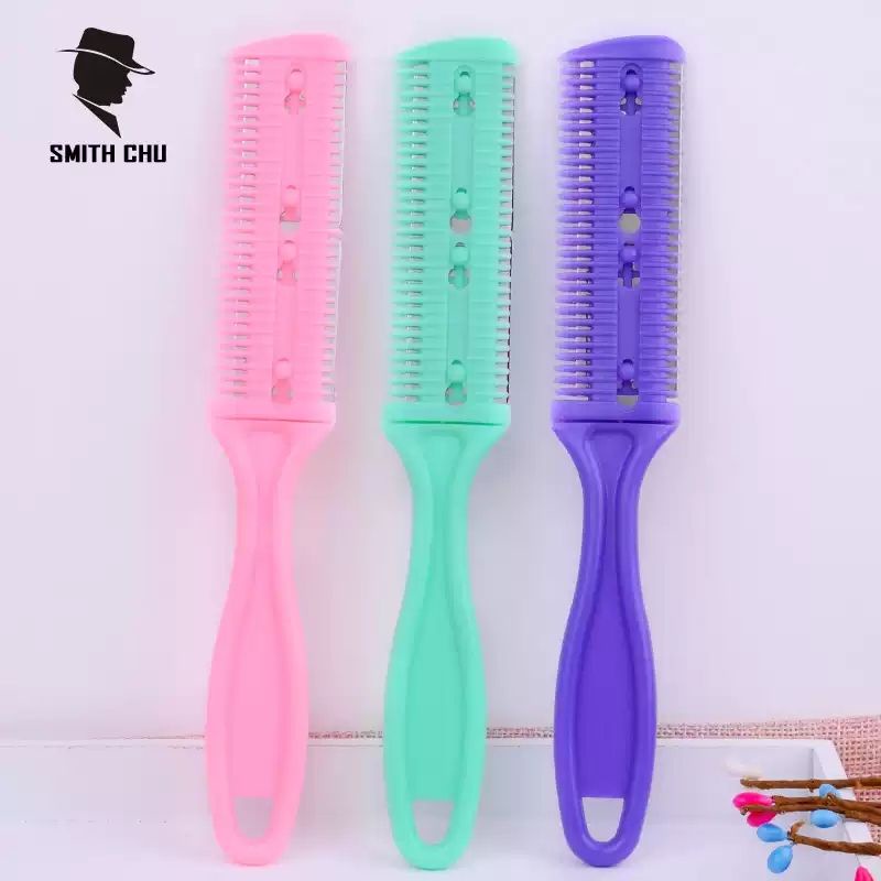 หวีซอยผม​ หวีสไลด์ผม​ 2 ใบมีด (หน้ากว้าง 3 ซม.) คละทรงด้าม - รูปที่ 2