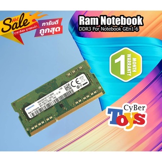 โปรโมชั่น Ram notebook สำหรับ notebook ที่ต้องการอัพเกรด เหมาะสำหรับเครื่อง notebook Gen1-Gen6 Samsung 4GB 1Rx8 PC3L