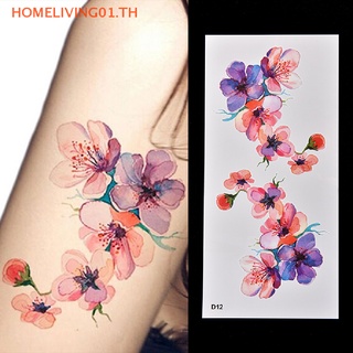 ONEHOME Women Waterproof Temporary Fake Tattoo Sticker Watercolor Orchid Arm DIY Decals, TH