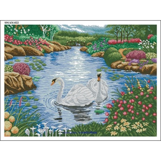 ครอสติช-ไม่พิมพ์ลาย-SWAN-022 (พร้อมส่ง)