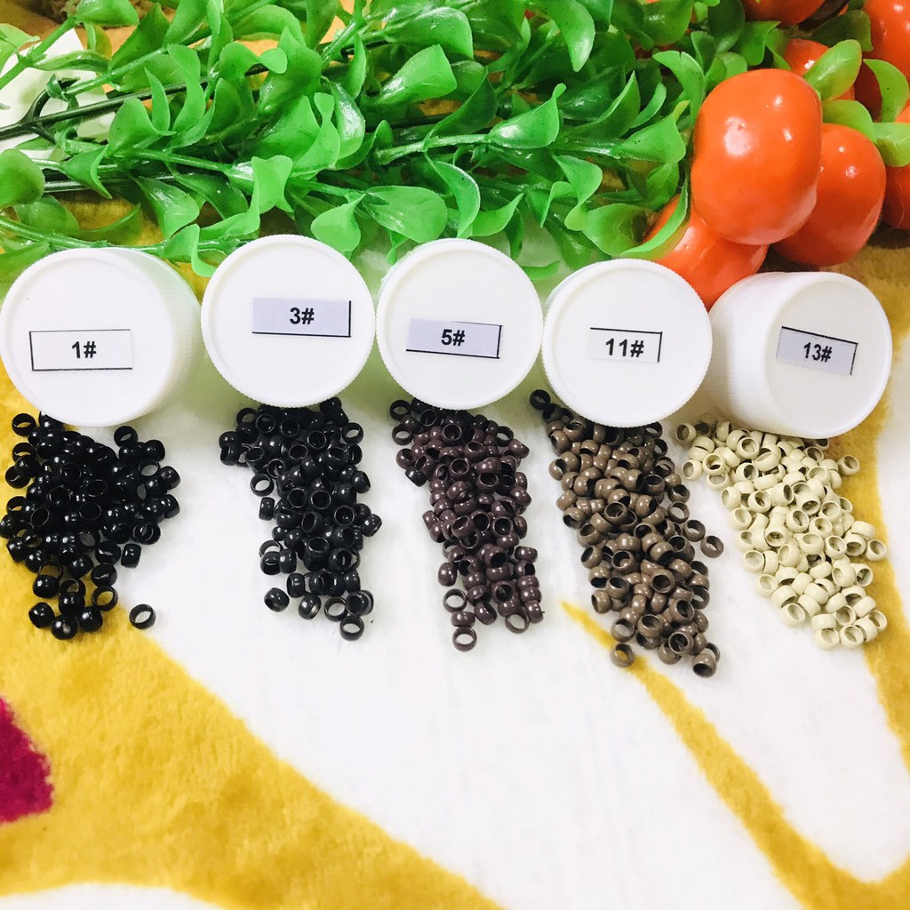 กิ๊ฟต่อผม นาโนริง 1000 เม็ด นาโน 4 มิล 3.5มิล 3 มิล สีติดทนมาก