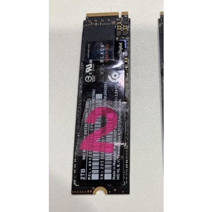 wd black sn750 2tb nvme ssd มือสอง