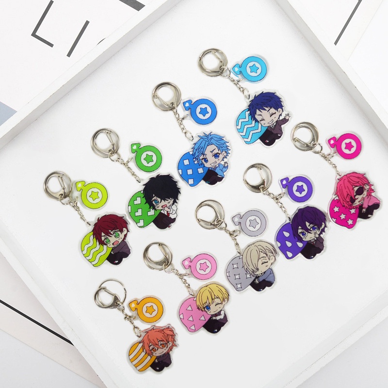 Lanfy 1 ชิ้นใหม่ Arival BL พัดลม Ogetsu Tanaka -BO YARICHIN จี้ยางเรซิ่นผู้ถือกุญแจรถ