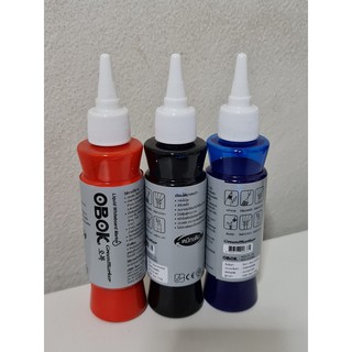 หมึกเติมปากกาไวท์บอร์ด โอบก obok ของแท้ 100% 90cc  สี ดำ / น้ำเงิน / แดง (1 ขวด)