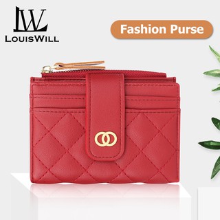 LouisWill Womens Wallet 2021 New Simple Fashion Purse Large Capacity Money Bag Multifunctional Clutch Wallet PU Leather Card Wallet For Women Hasp Zipper Coin Pocket