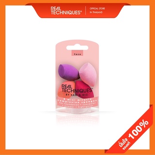 [ตัวแทนจำหน่าย] Real Techniques 4 Mini Miracle Complextion Sponge 1492 4 มินิ มิราเคิล คอมเพล็คชั่น สปันจ์